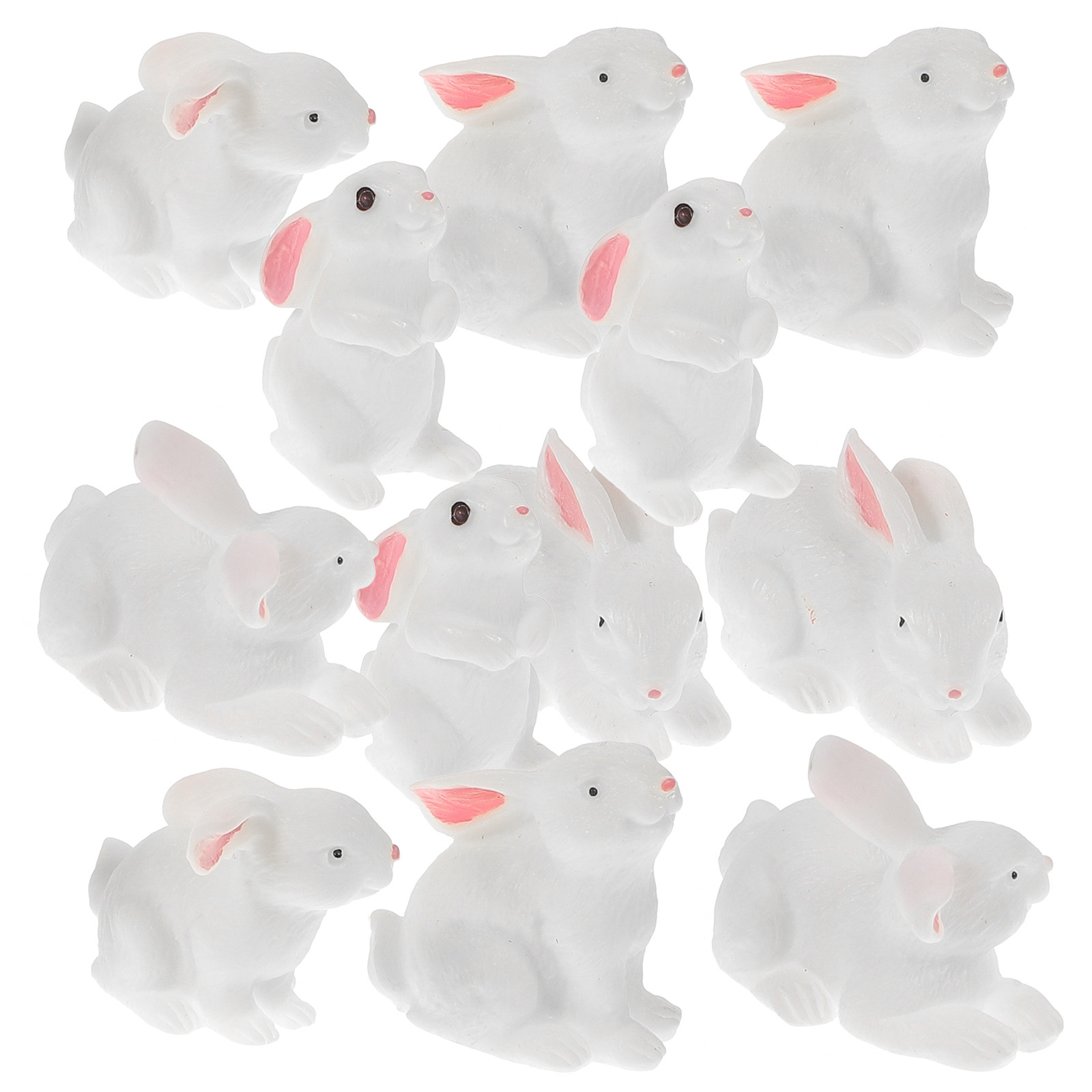 12Pcs Lovely Resin Bunny Adorn - đánh giá và giá Succulent Arrangement Mini