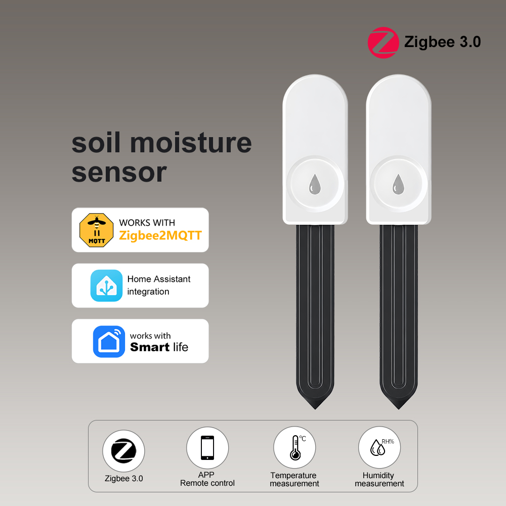 Smart ZigBee Soil Moisture Sen - đánh giá và giá Plant Parent App