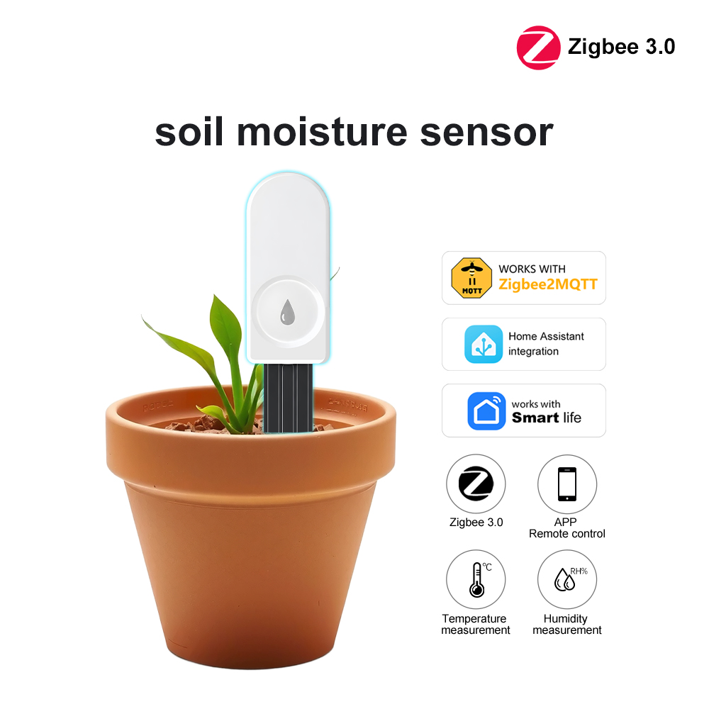 Smart ZigBee Soil Moisture Sen - đánh giá và giá Plant Parent App