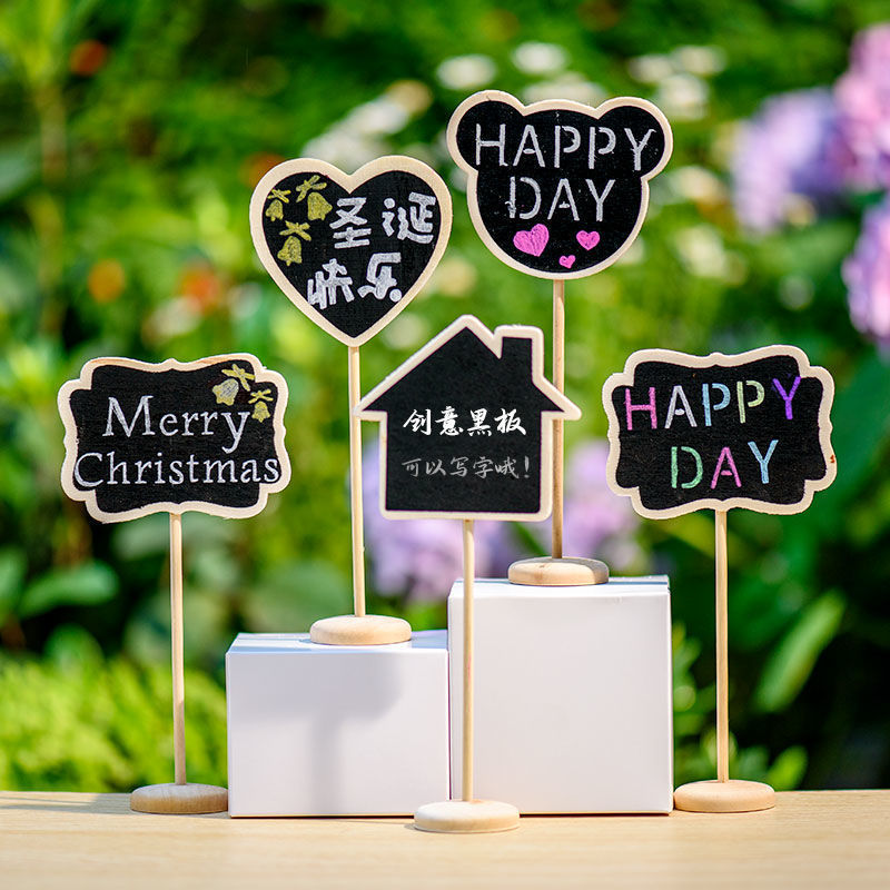 5PCS Mini Wooden Blackboard Va - đánh giá và giá Succulent Arrangement Mini