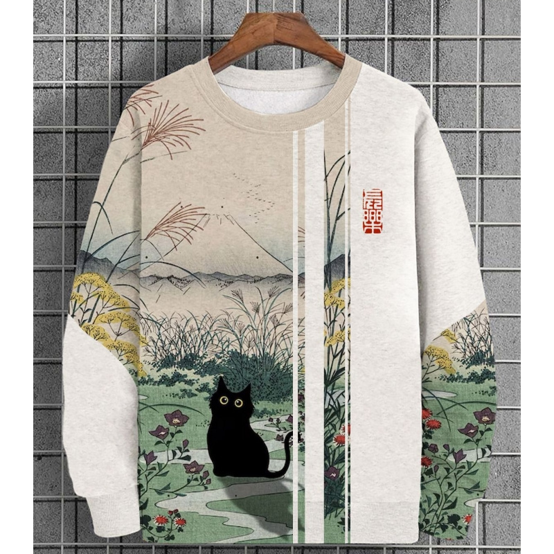 Flower Leaf Cat Pattern Hoodie - đánh giá và giá Plant Parent Hoodie