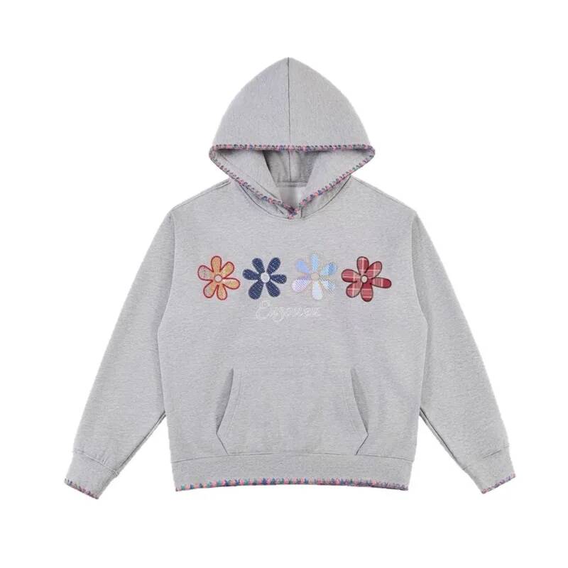 Street Small Flower Embroidery - đánh giá và giá Plant Parent Hoodie