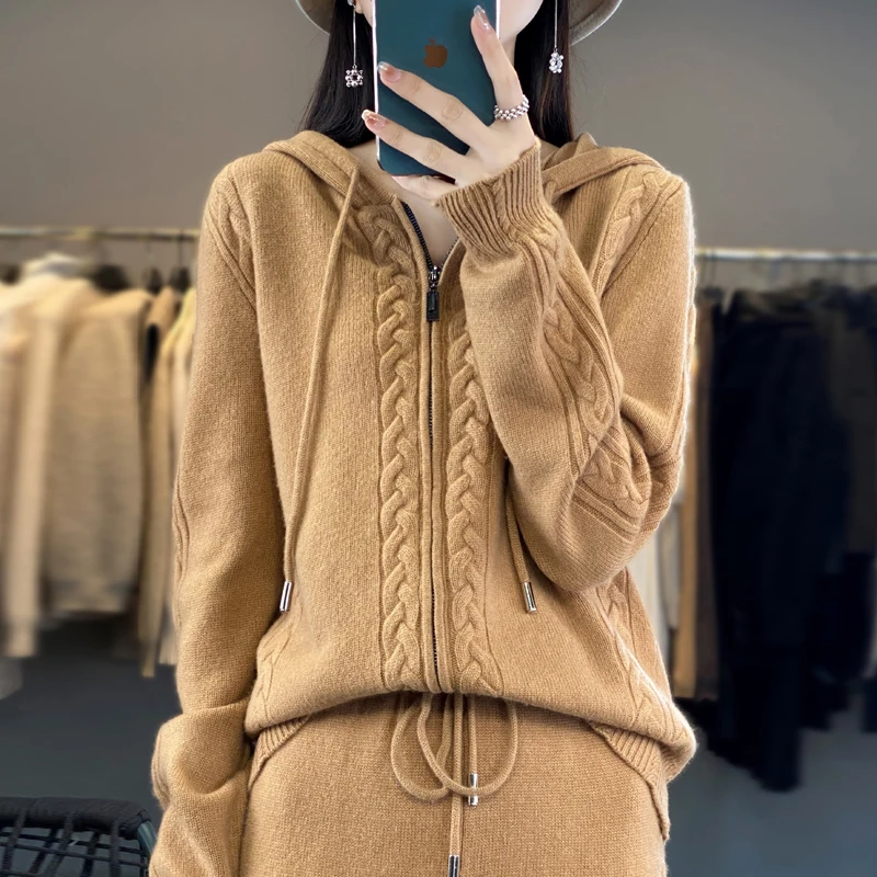 Women's Pure Cashmere Hooded C - đánh giá và giá Plant Parent Hoodie
