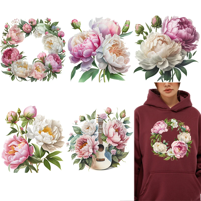 Pink and White Peony Flowers D - đánh giá và giá Plant Parent Hoodie